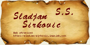 Slađan Sirković vizit kartica